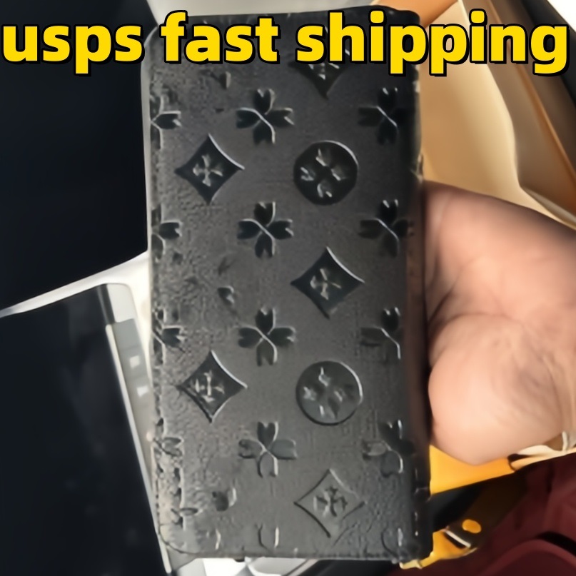 Designer Wallets Women Wallet High Quality Genuine Leather Men Wallet Zipper Ladies Long Purse purses Checked Embossed Flowers Small Wallet bag tote bags luxury 10A