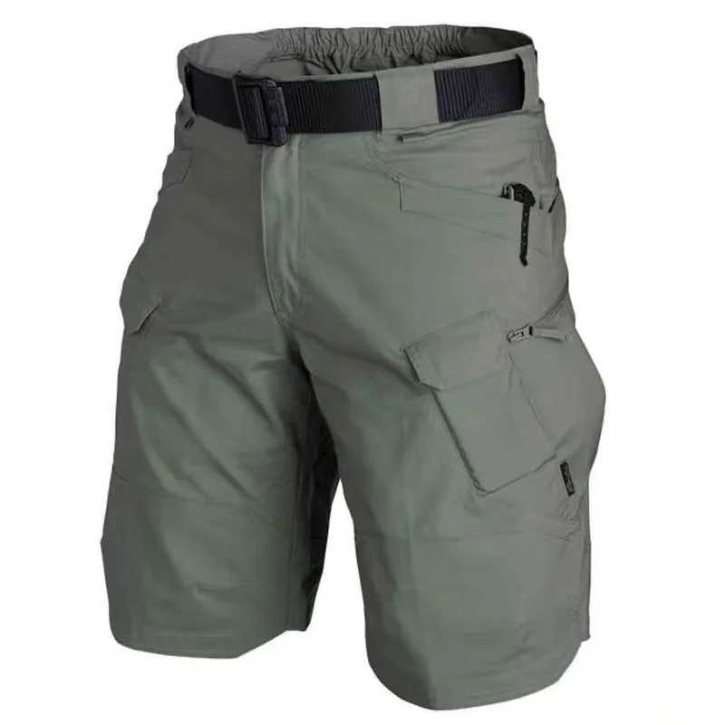 Mens Outdoor Cargo Tactical Shorts Summer Waterproof Urban Combat Shorts Trekking Camping Hiking Climbing Pants Outdoor Sports W250621