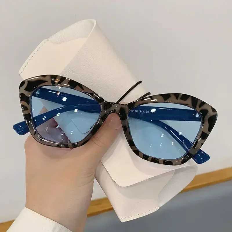 Retro Vintage Cat Eye Sunglasses Multicolor Leopard Print Cateye Sunglasses Goggle Womens Summer Sunscreen Sunglasses W250621