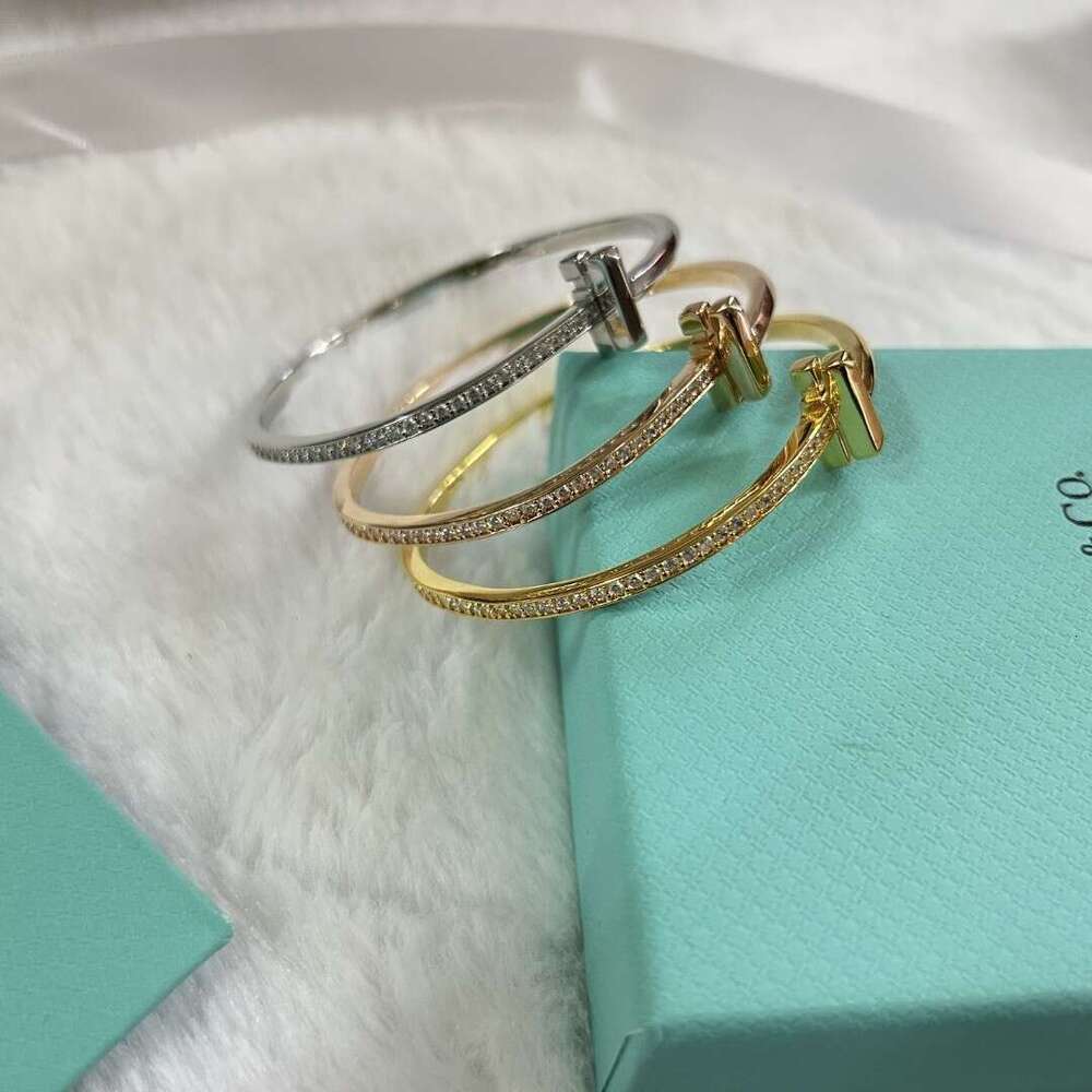 Brass High T1 Narrow Version Half Dia Women's Trendy Fashion Bracelet