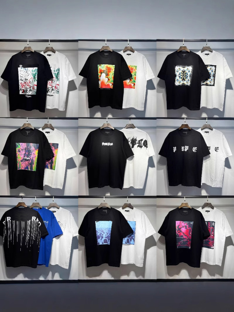 P0rp131 Tees Tshirts Summer fashion Mens Womens Designers T Shirts Sleeve Tops Letter Cotton Short Sleeve Clothes