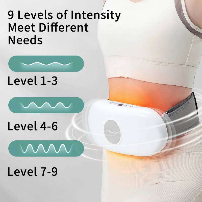 Electric Belly Shaking Massager Portable Wireless Abdominal Massage Belt Hine With Vibration Multi Modes Heating Fat Burner