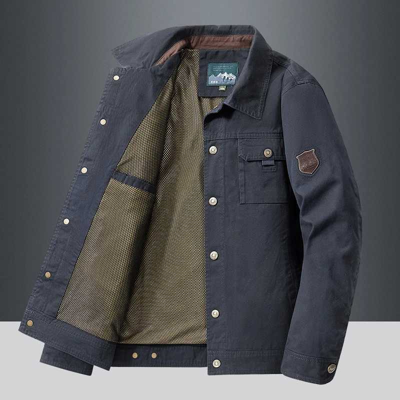 Cargo Jackets New Autumn Men Casual Windbreaker Fashion Bomber Jacket Coat Male Baseball Jackets Camping Outerwear Mens Clothing XJ250621