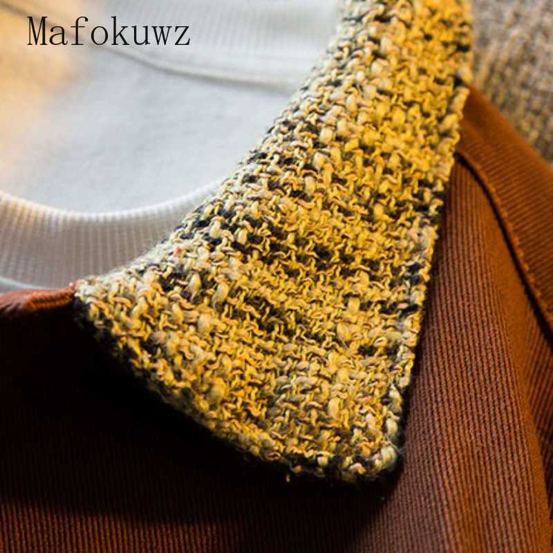 American Style Lapel Patchwork Woven Jackets Couple Retro Handsome Loose Casual Jacket Tops Men Overcoat Male Clothes XJ250621