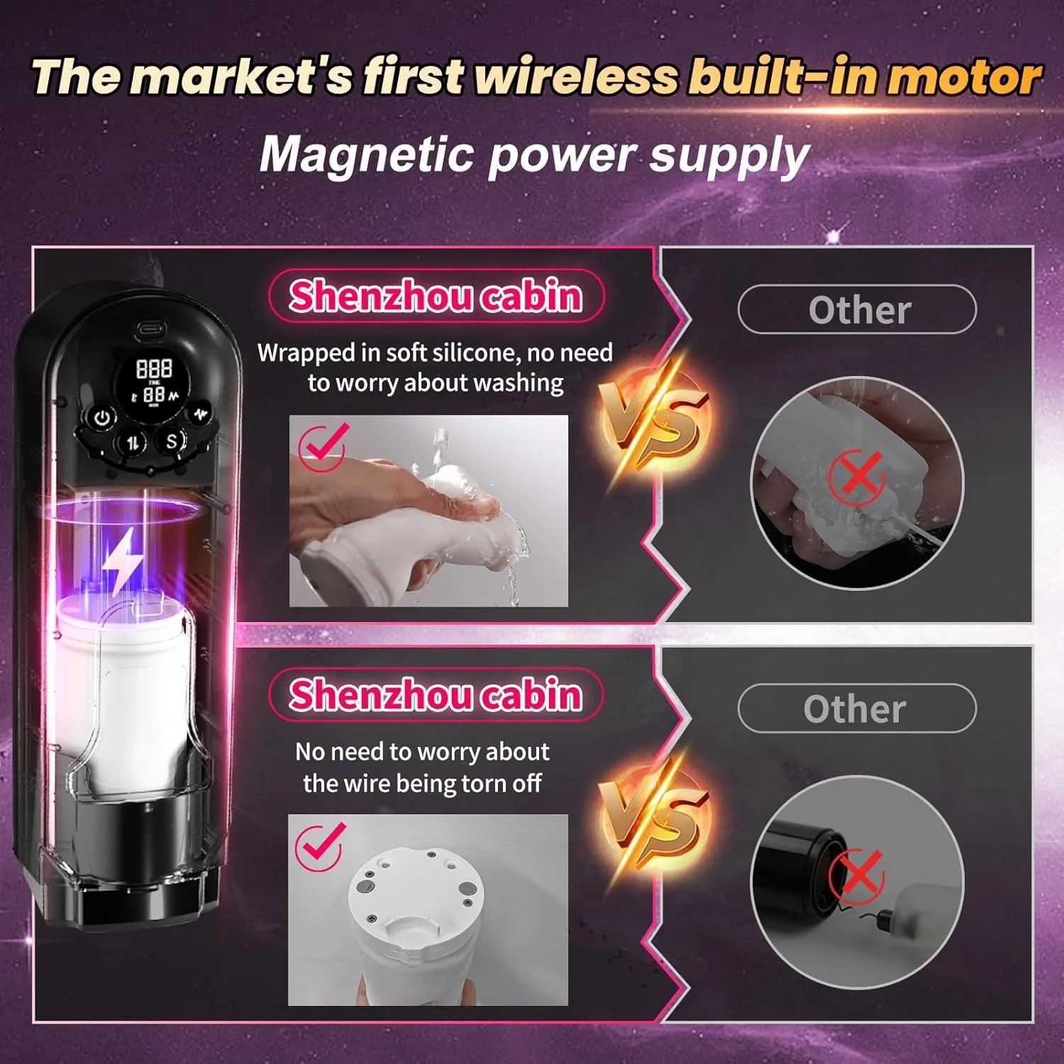 LCD Display Holder Automatic Male Masturbator With Vibration Thrusting Rotating Penis Pump Male Adult Toy Vibrator for Men W250621