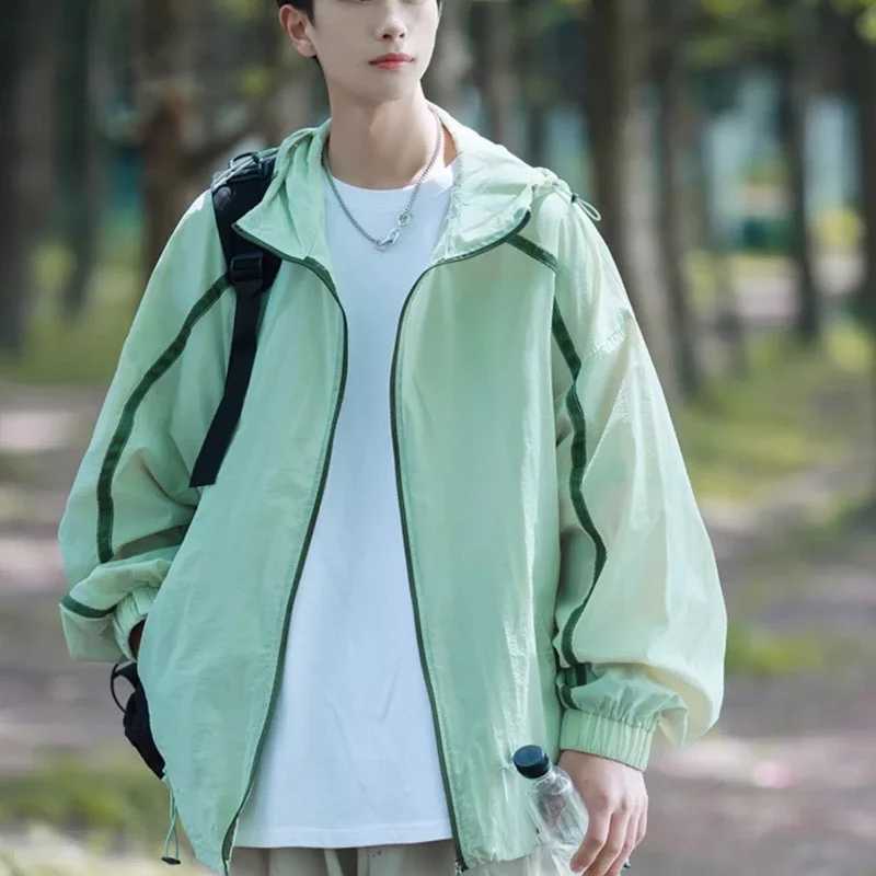 Hooded Jacket Outdoor Versatile Trendy Street Casual Men and Women Jacket Couple Cardigan Jacket Brand Copy Clothes Mens Blouse XJ250621