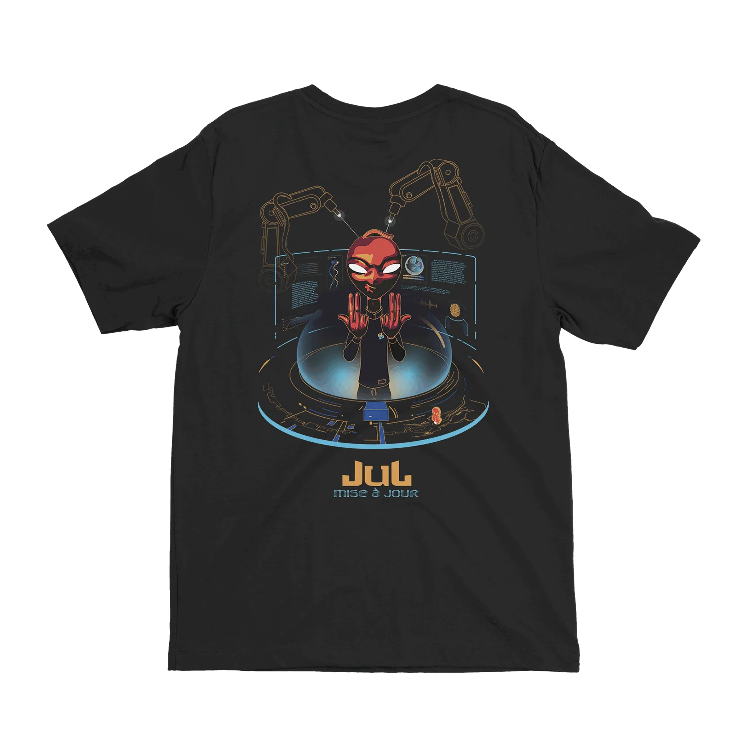 T Shirt Street Hip Hop Overszied Graphic Y2k Tee MISE A JOUR Tee Julien Mari Harajuku High Street Casual T-shirt