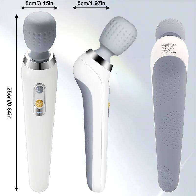 New Handheld Stick Electric Small Portable Vibrator USB Charging Shoulder And Neck Massager Mini Massage Gun