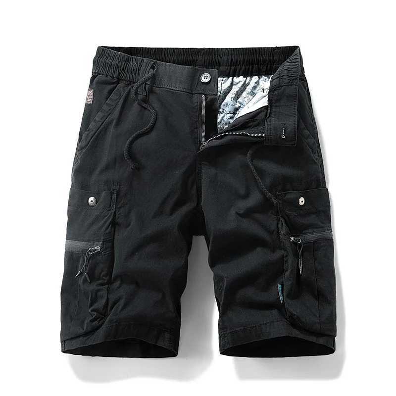 Fashion Beach Shorts Dropshipping Summer Men Multi Pocket Cargo Shorts New Mens Casual Cotton Shorts Spring Mens Cargo Shorts W250621