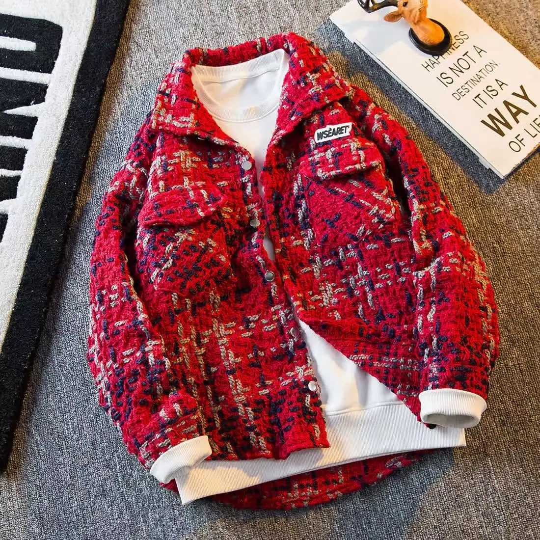 Spring Autumn New Mens Cardigan Single-Breasted Fashion Knit Coat Stitching Colorblock O Collar Coats Sweater Jackets XJ250621