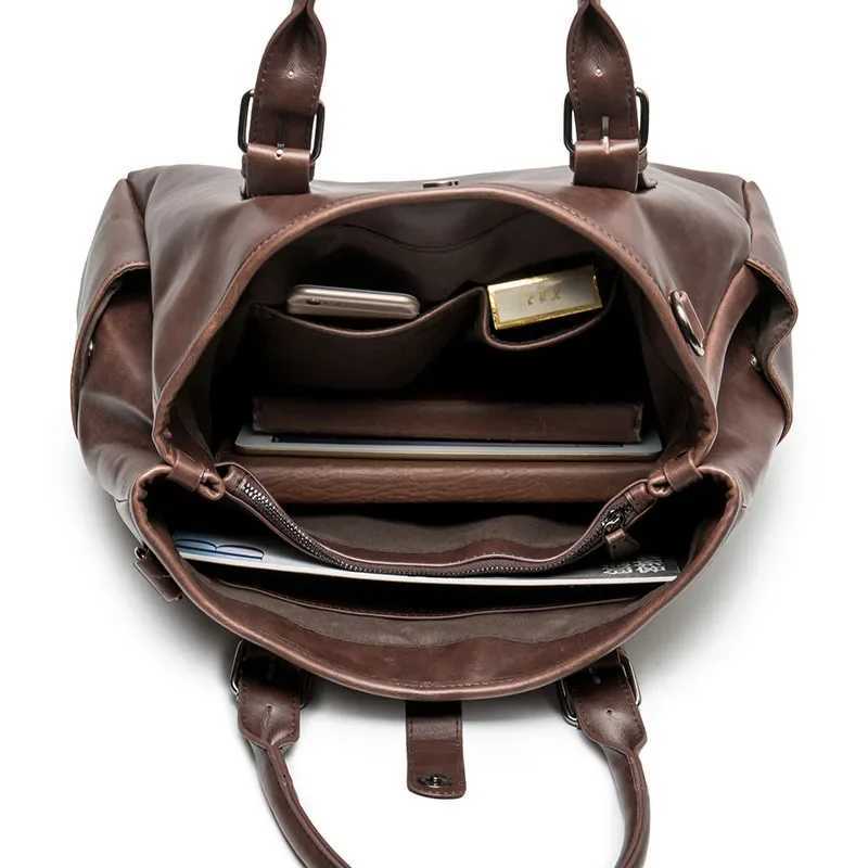 Handbag Briefcase Men Large Capacity Top-Handle Bags With Strap Fashion Mens Crossbody Bag Shoulder Messenger Bag Handbag Z250621