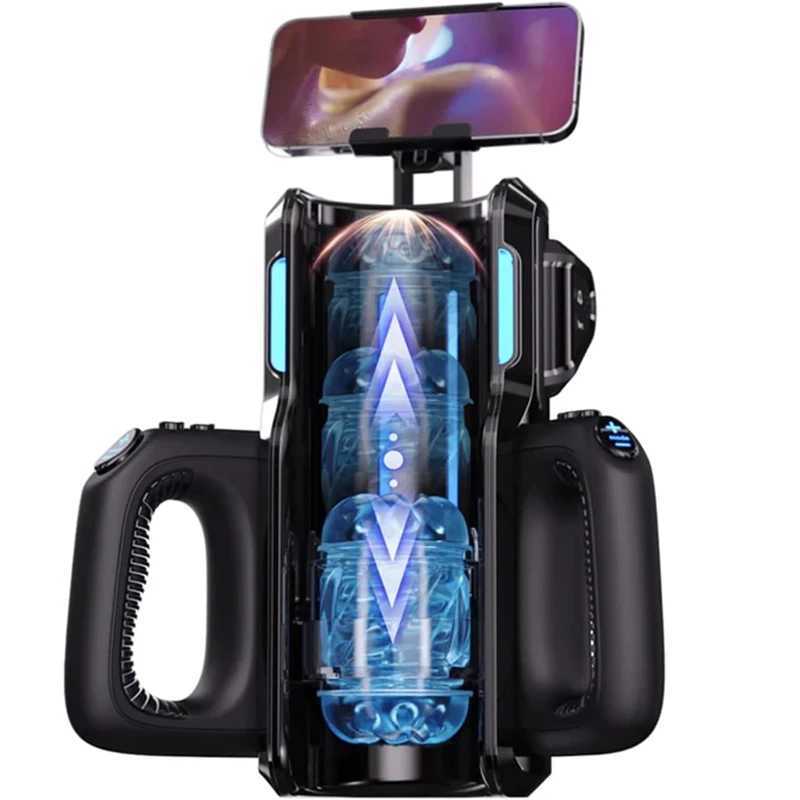 Leten THRUSTING-PRO High Telescopic Male Masturbator Cup Automatic Vagina Phone Holder Machine Sex Toys For Men Adults 8 W250621