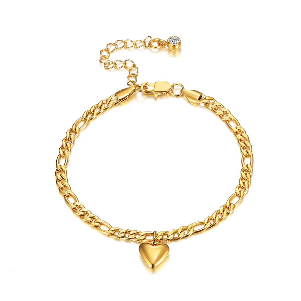 Anklets For Woman Gold Color Stainless Steel Figaro Link Ankle Bracelets Summer 2025 Womens Fashion Leg Chain Beach Foot Jewelry 250617