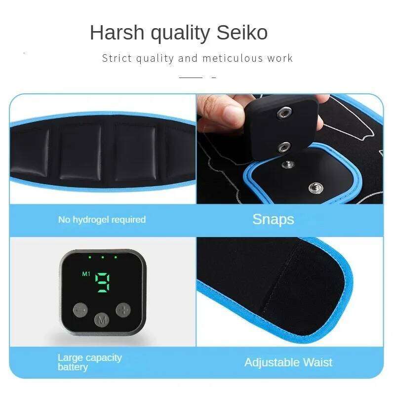 EMS Abdominal Toning Belt Electric Stimulation Muscle Toner Waist Trainer Slimming Belts Fiess Workout Equiment