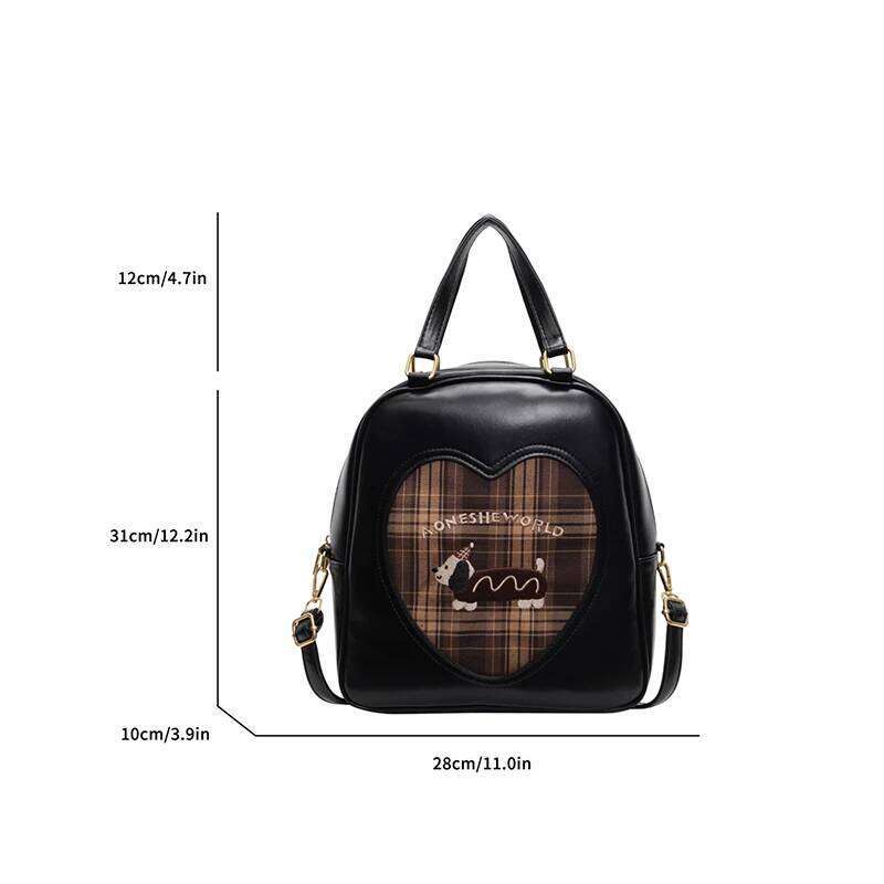 Fashionable Design Women's Backpacks Cute Japanese Ita Girls Trendy Patchwork Shoulder Bag For Women Delicate Handbag