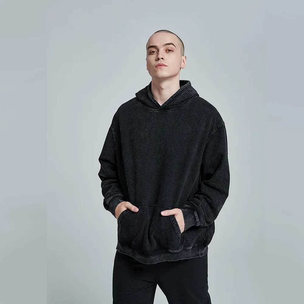 Vintage Washed Hoodies Men Women Cotton Retro Long Sleeve Harajuku Sweatshirts Fashion Loose Pullover Y2k Hip Hop Streetwear XJ250621