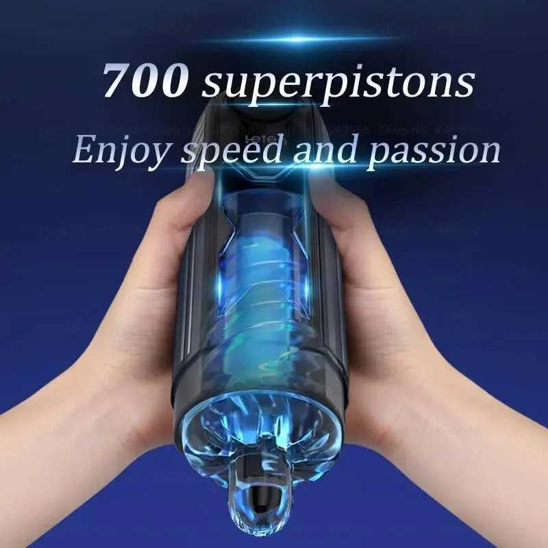 Leten High Speed Airplane Cup Automatic Men Masturbator Telescopic Sucking Clip Heating Voice Electric Penis Training Cup Adult W250621