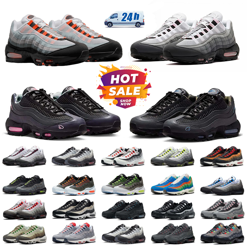 95s Running Shoes Classic Triple Black White Yellow Cool Grey Honey Black Pink Foam Neon Men Trainers Sports Breathable and shock absorbing Sneakers Mandarin 36-46