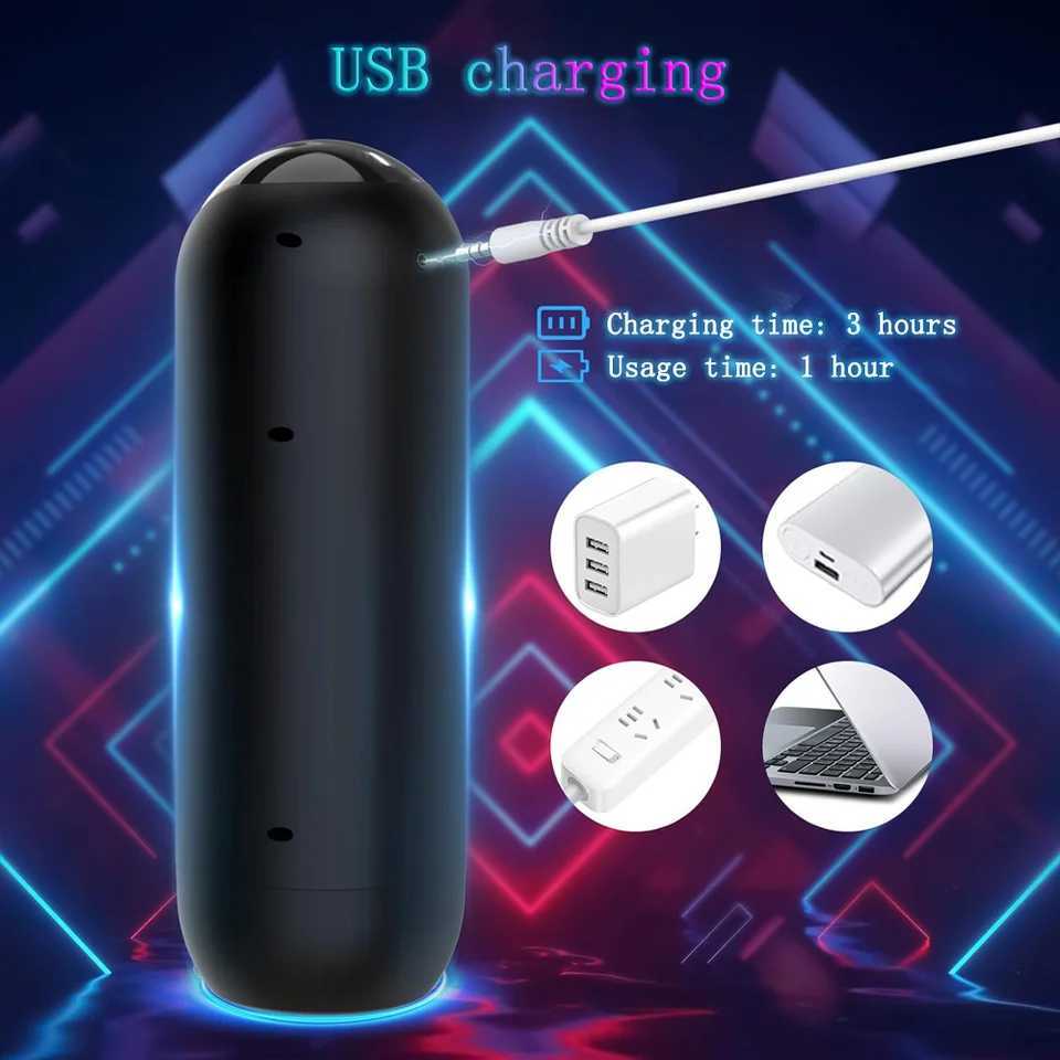 3-in- Masturbator Vibration Thrust Suction Real Vaginal Oral Sex Masturbation Cup Sex Toys Male Adult Products W250621