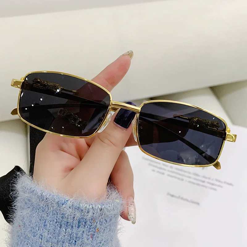 New Rimless Sunglasses Rectangle Fashion Popular Women Shades Small Square Sun Glasses For Men Summer Traveling UV400 Eyewear W250621