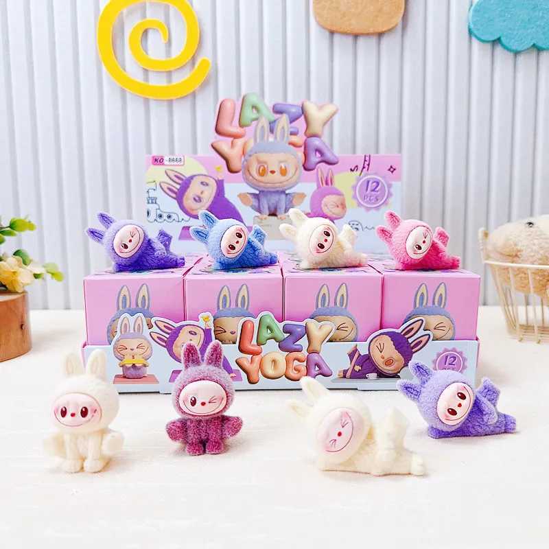 12pcs/Set Labubu Blind Box Toys Mini Cute Anime Figures Ornaments Dolls Fans Kids Christmas Birthday Gift Z250620