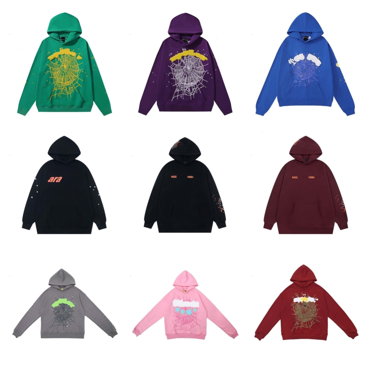 Men's Designer Hip Hop Rock Hoodie Foam Casual Hoodie Material Optional Fall/Winter Suit Pattern Fluffy Printed Women's Sports Hoodie Size S-2XL