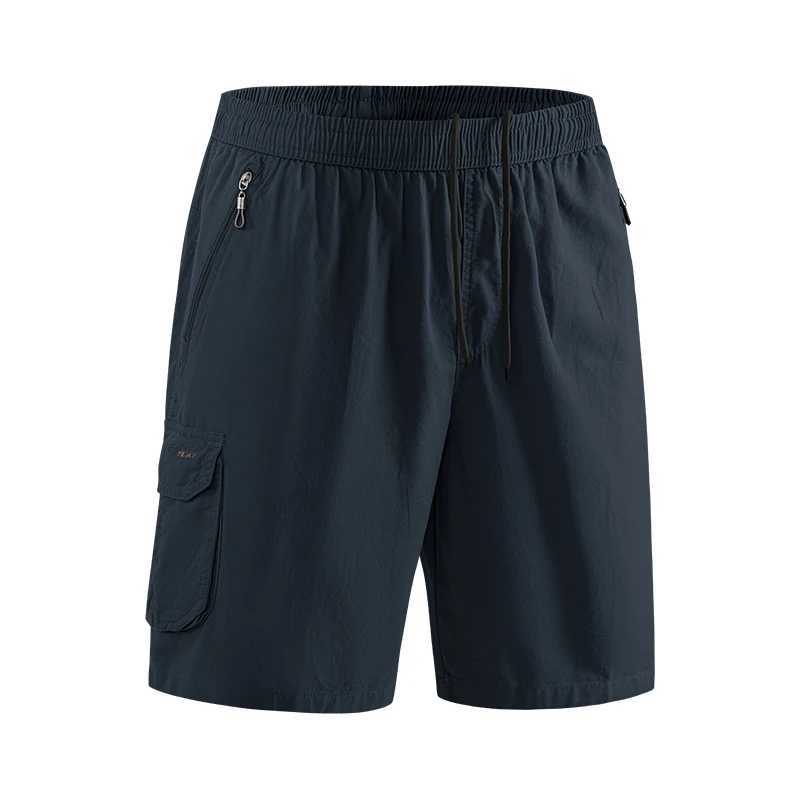 Summer Loose Fashion Men Sports Shorts New Solid Light Thin Breathable Casual Shorts Outdoor Multiple Pockets Cargo Shorts Men W250621