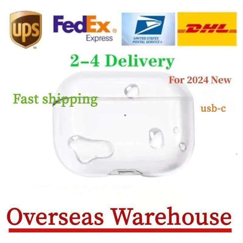 US Stock For 2024 New pods 4 3rd 2nd Air Max USB C generation case Headphone Accessories Solid TPU Protective Earphone Cover Wireless Charging Shockproof Case