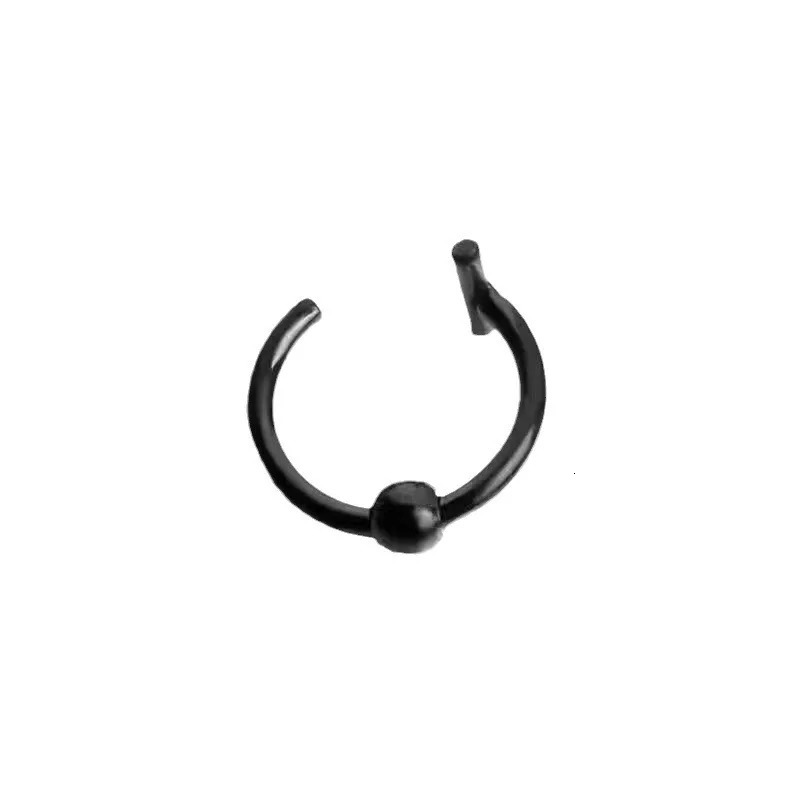 Punk Stainless Steel Non Lip Clip Piercing Septum Nose Ring for Men Girls Different Style Fashion Hoop Body Jewelry 250617