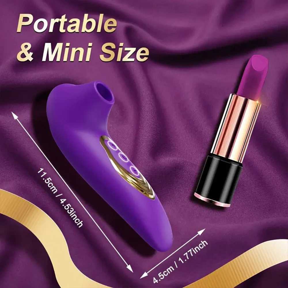 Nipple Clit Sucking Vibrator for Clitoral Nipple Stimulation Adult Oral Sex Toys for Women Vibrating Clit Stimulator for Women W250621
