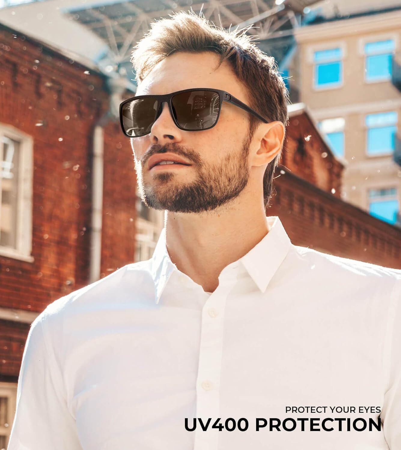 Designer sunglasses Polarized Sunglasses for Men Lightweight Sun Glasses with UV Protection for Driving Fishing Golf