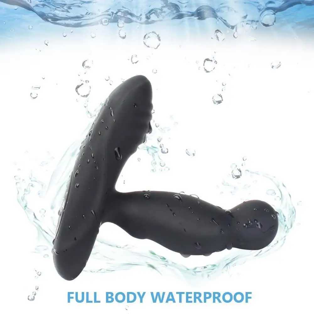 Electric Shock Pulse Man Prostate Massage Vibrators Sex Toy For Men Wireless Rotation Male Anal Butt Plug Stimulator Masturbator W250621