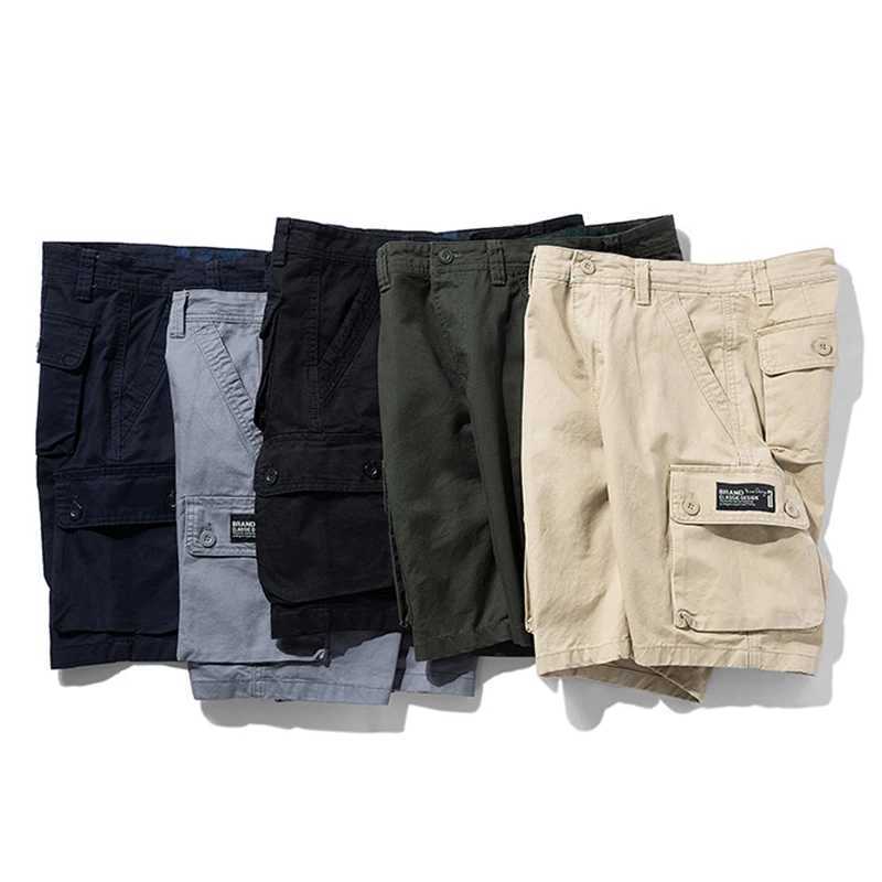 New Summer Men Cotton Cargo Shorts Men Fashion Breeche Bermuda Beach Jogger Shorts Men Tactical Casual Shorts Male Dropshipping W250621