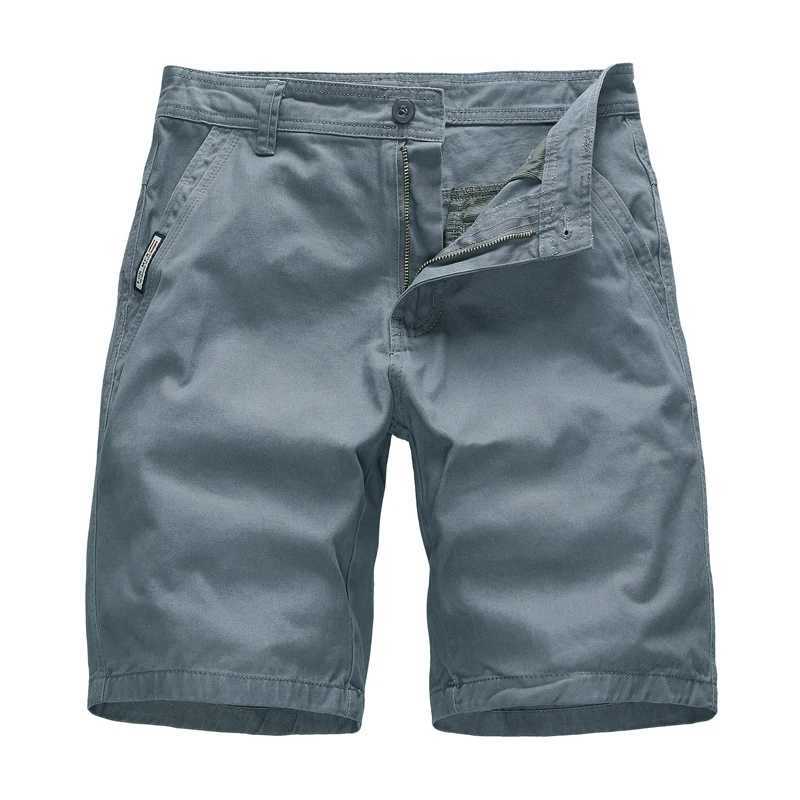 Summer Men New Solid Color Leisure Fashion Cargo Shorts Comfort Simplicity 00% Pure Cotton Large Pocket Short Trousers Men W250621