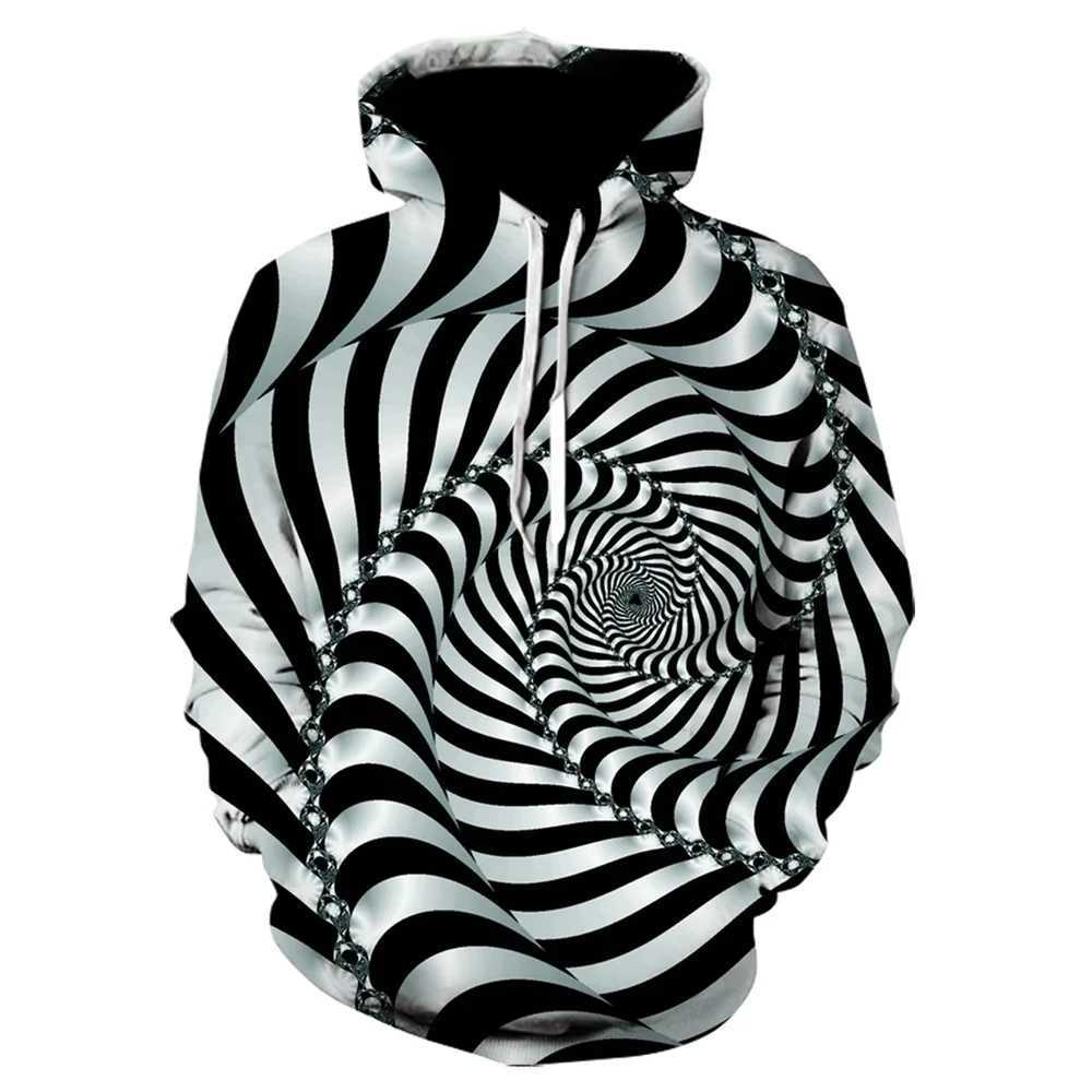 Fashionable New Mens Hoodie Harajuku Style Colorful Square 3D Printed Personalized Hoodie Sweatshirt Top S-6XL XJ250621