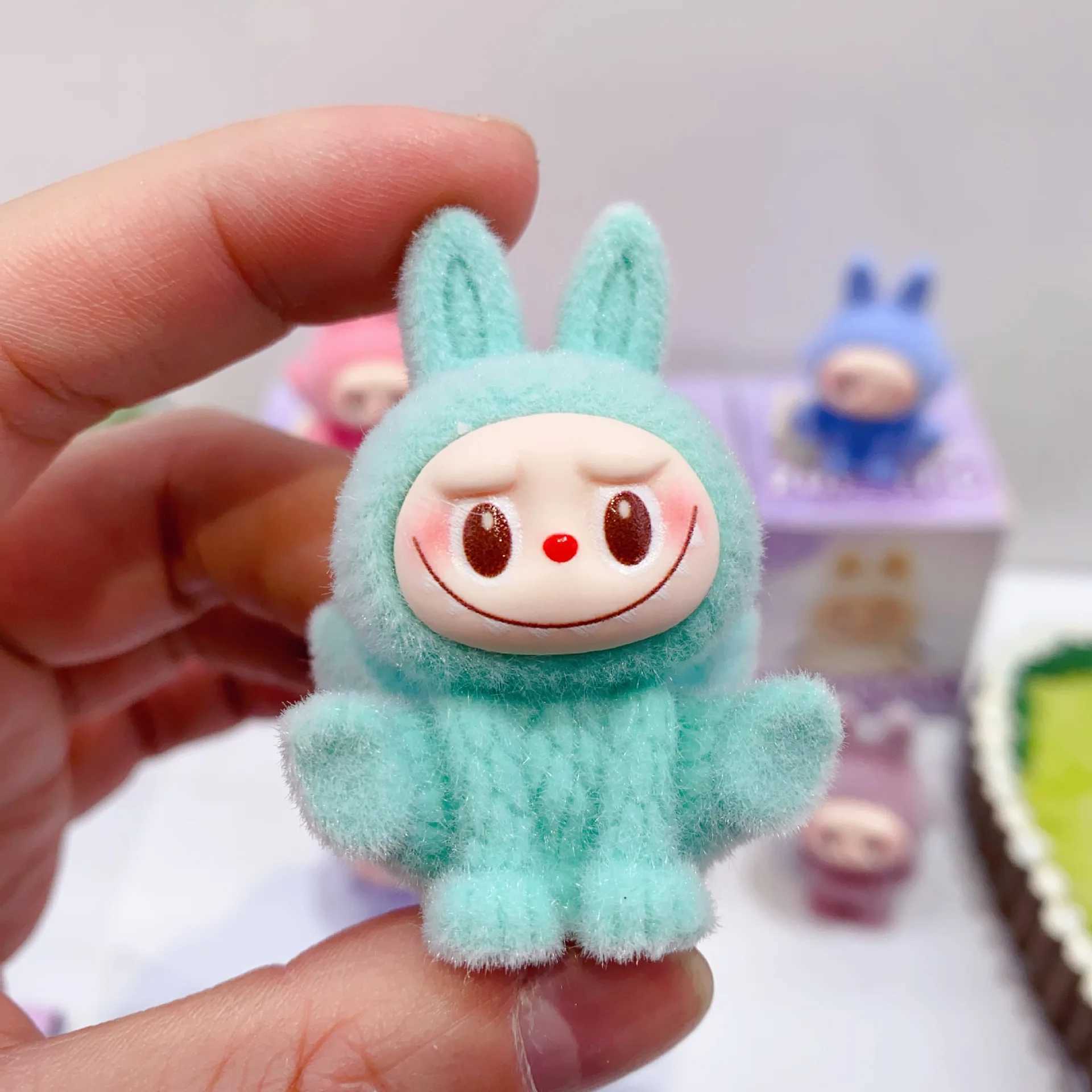 12pcs/Set Labubu Blind Box Toys Mini Cute Anime Figures Ornaments Dolls Fans Kids Christmas Birthday Gift Z250620
