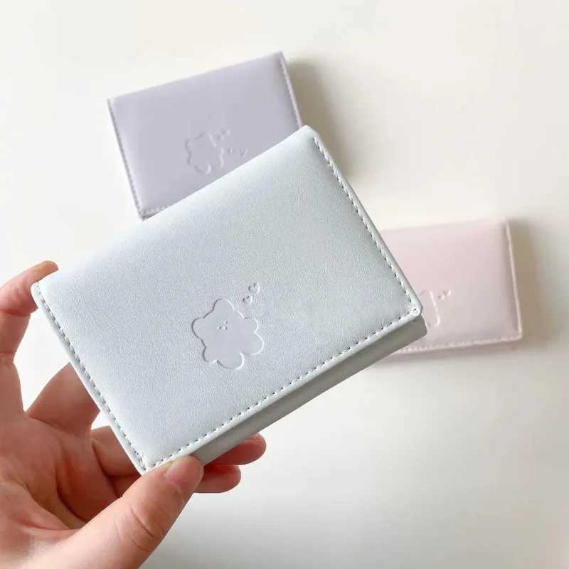 Women Cute Bear Wallets Triple Multi Functional Short Wallets Fold Card Holder Coin Purse Ladies Card Bag Clip Cartoon Bags Z250621