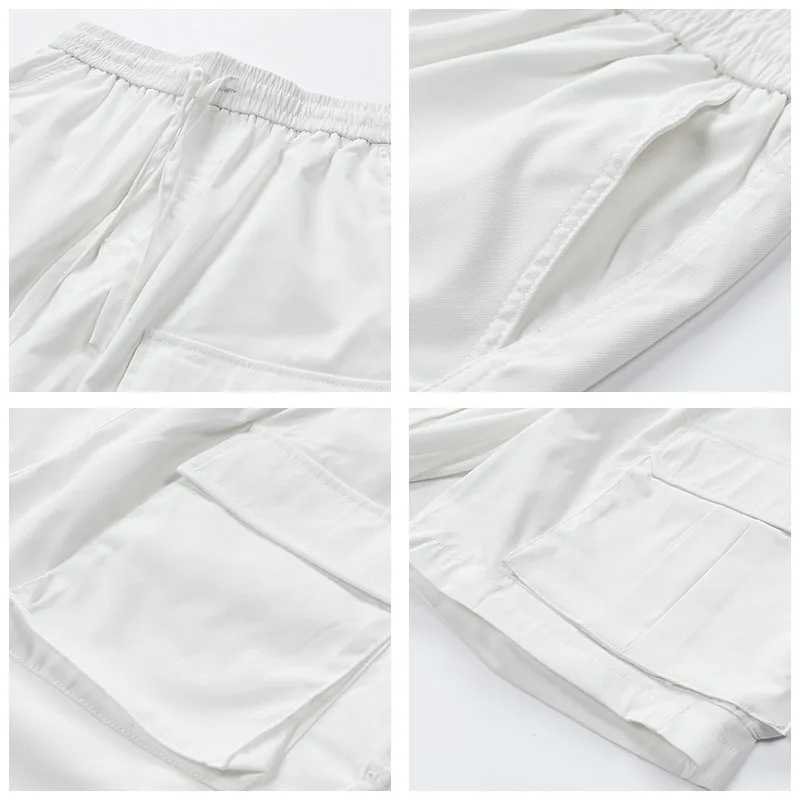 Outdoor Fashion Men Cargo Shorts Summer Solid Multiple Pockets Sports Shorts New Breathable Versatile Quick Drying Casual Shorts W250621