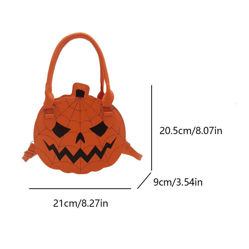 Shoulder Women Pumpkins Crossbody PU Leather Adjustable Strap Top Handle With Zipper Hobo Bag For Work Travel
