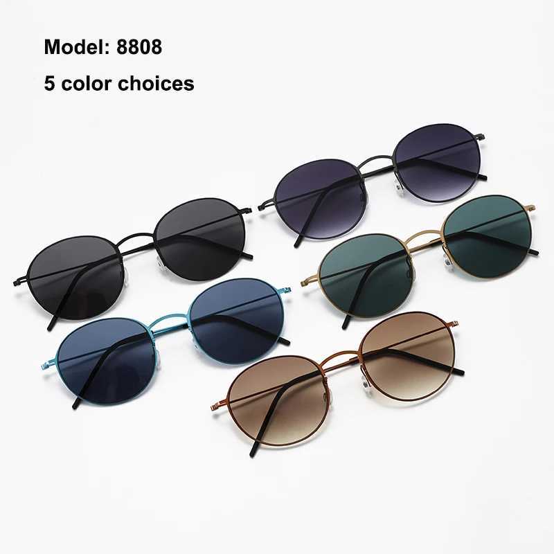 TAG Hezekiah Danish Design Sunglasses Men 8808 Ultralight titanium Sunglass Women 2025 Outdoor Driving UV400 round Sun Glasses W250621