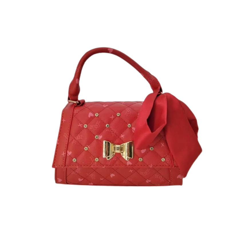 Free Shipping 2025 New Designer Bag Fashionable And High-quality Shopping Bag High-end Multifunctional Solid Color Bow Buckle Women's Handbag