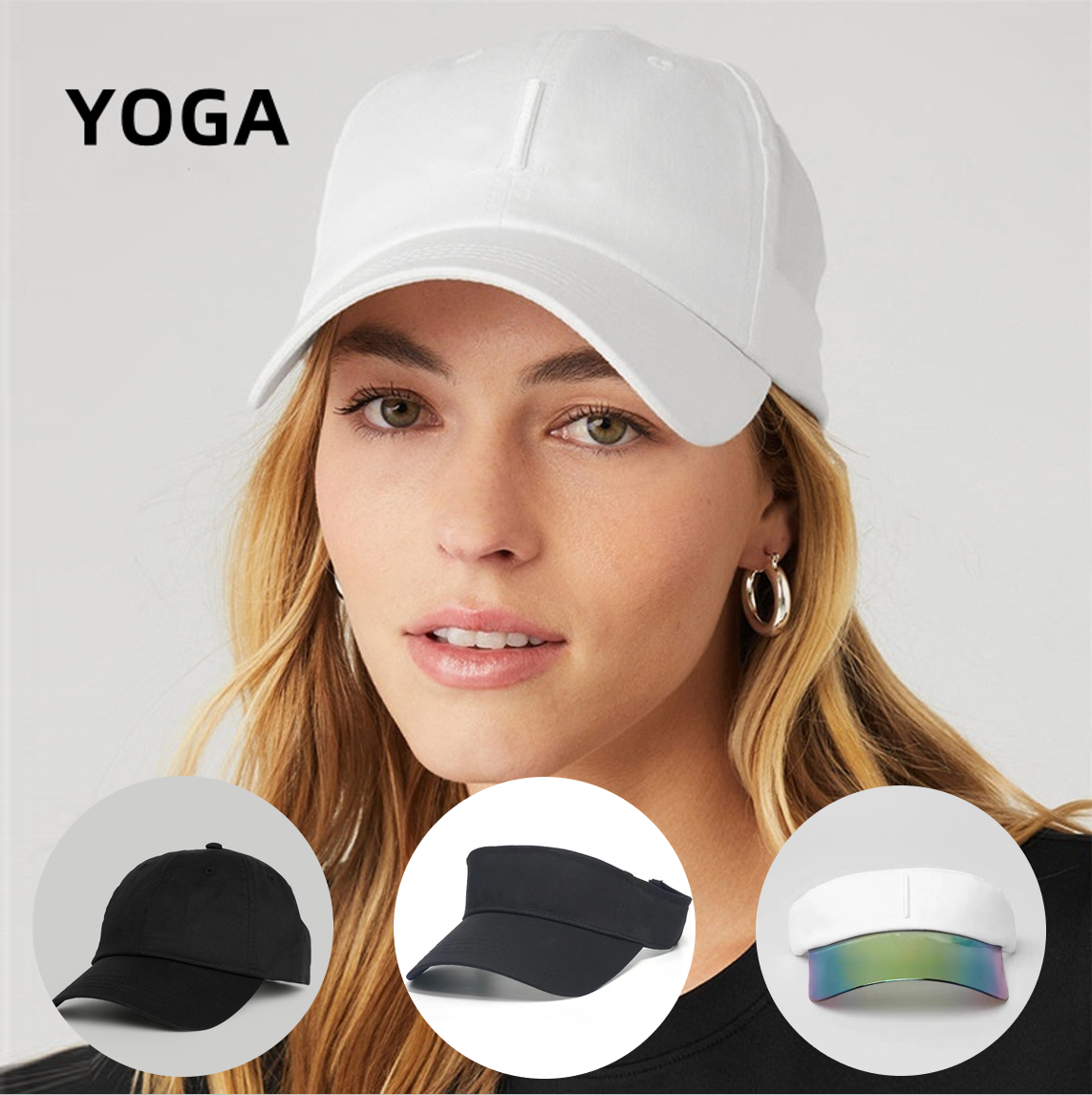 Designer Cap Ball Cap Yoga Baseball Hat Summer Women Head Surround Head Show Face Small Colourful Sunvisor Hats Wear Duck Tongue Caps for Travel