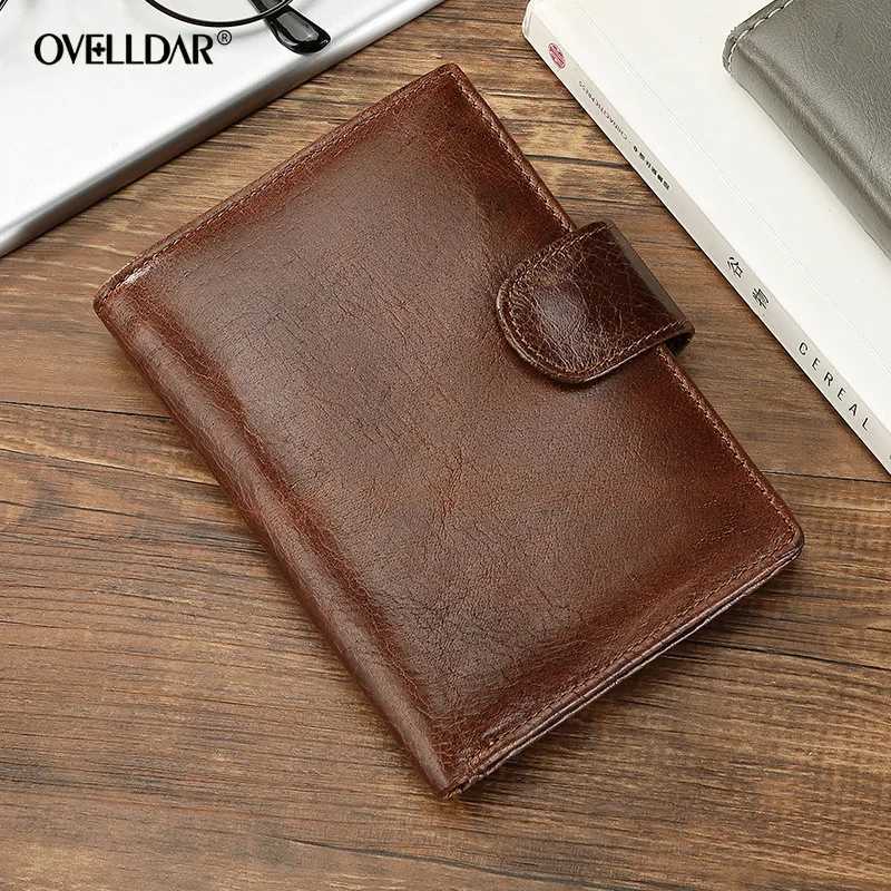 Genuine Leather Men Wallet New Short Card Holders Top Layer Cowhide Men Purse Coin Pocket Leather Zipper Men Money Clips Z250621