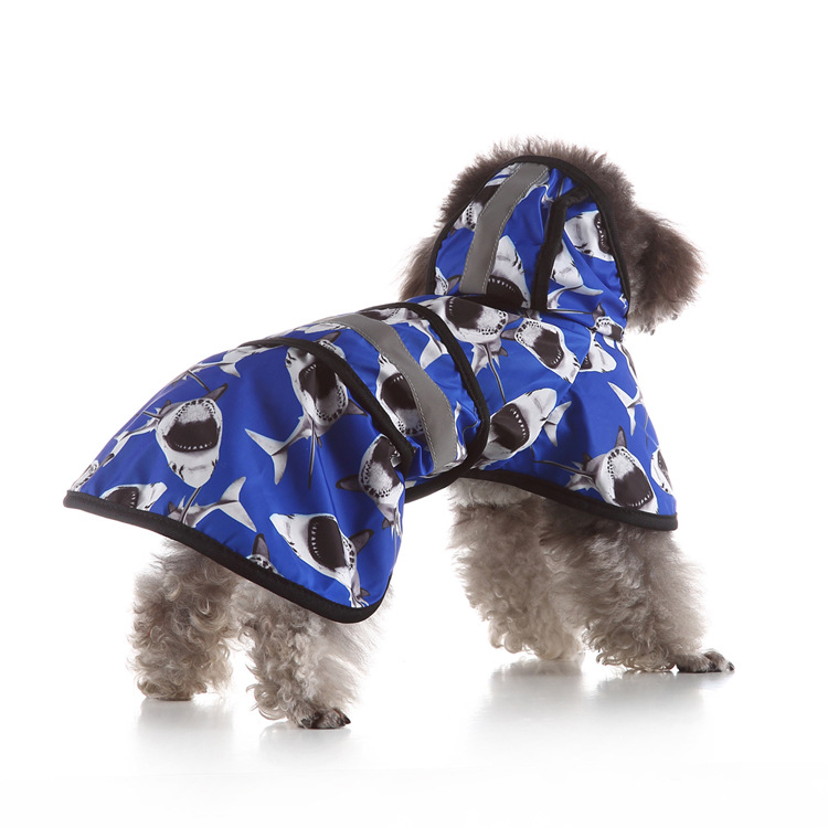 Dog Raincoat, Adjustable Dog Rain Jacket Clear Hooded Double Layer, Waterproof Poncho with Reflective Strip Straps for Small Medium Large Puppies XXL 