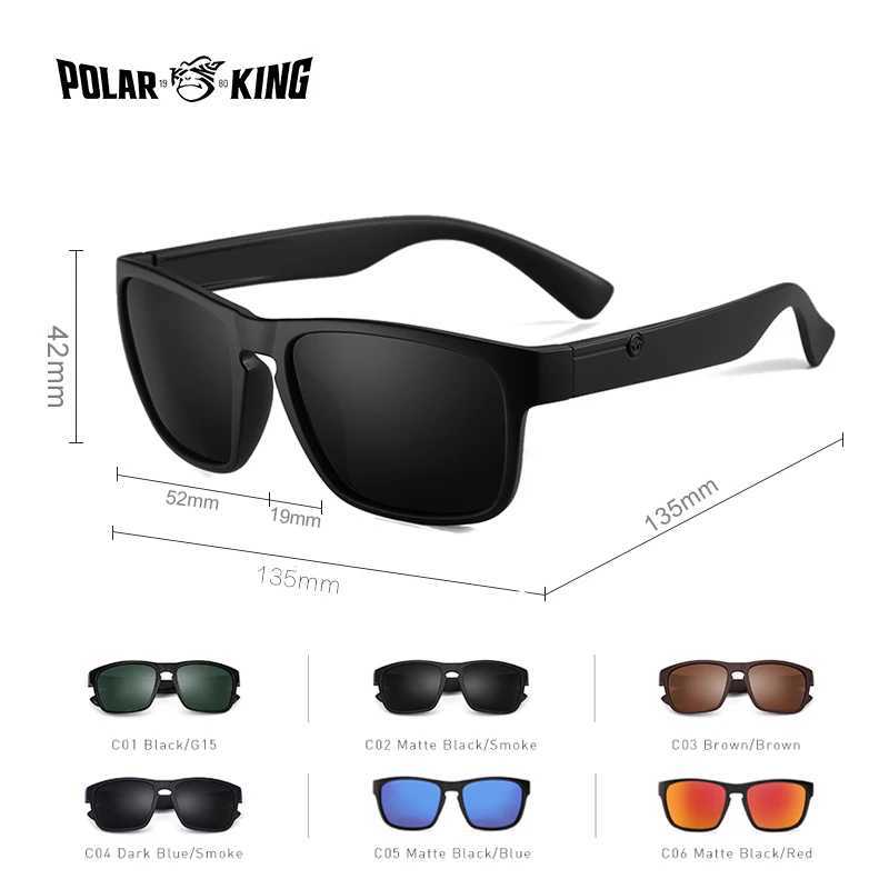 POLARKING Brand Polarized Sunglasses For Men Plastic Oculos de sol Mens Fashion Square Driving Eyewear Travel Sun Glass W250621