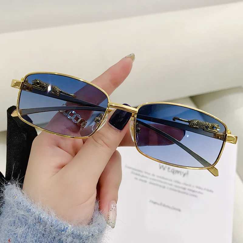 New Rimless Sunglasses Rectangle Fashion Popular Women Shades Small Square Sun Glasses For Men Summer Traveling UV400 Eyewear W250621