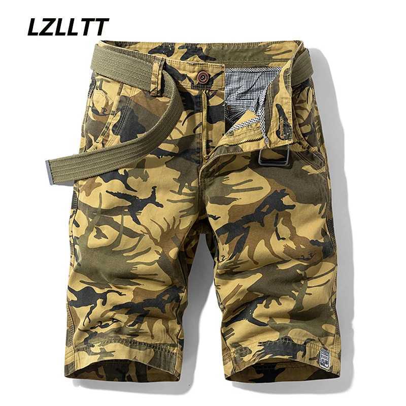 Summer Mens Camouflage Cargo Shorts Men Cotton Army Casual Tactical Shorts Outwear Bermuda Military Joggers Breeches Shorts Male W250621
