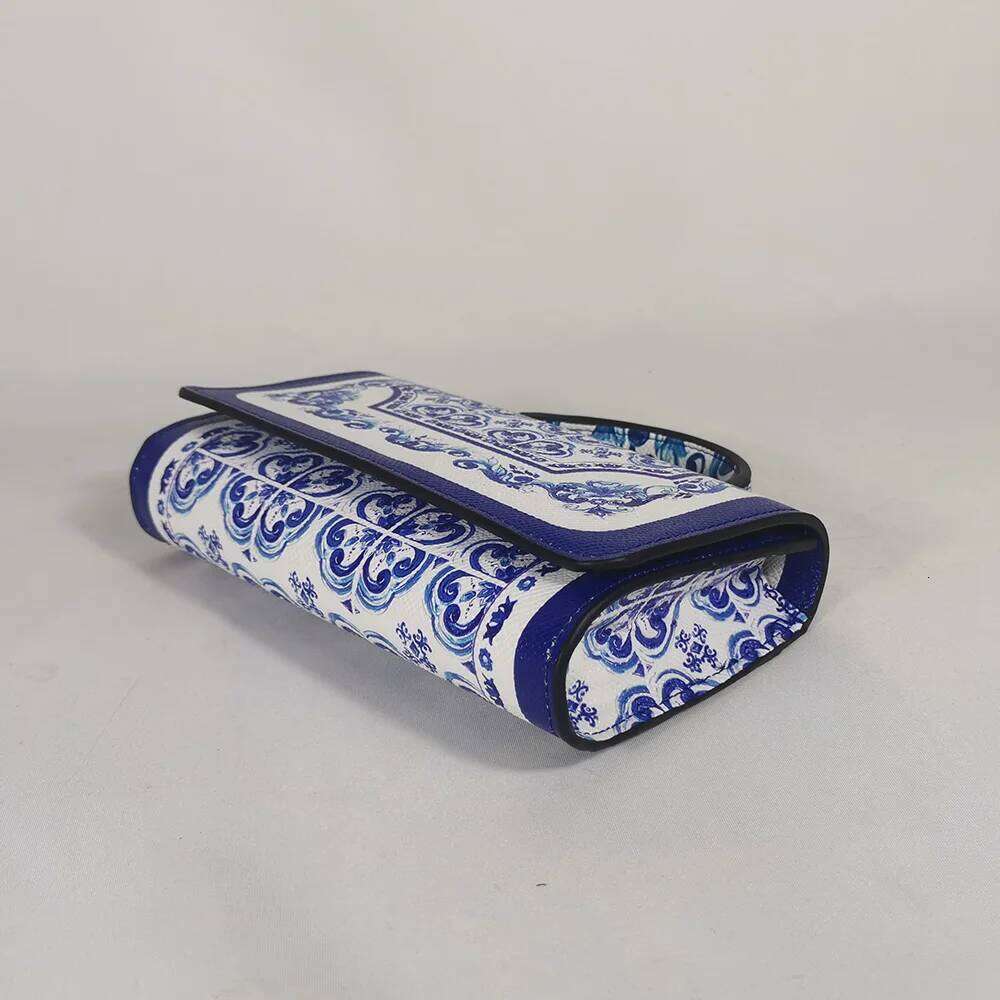 Vers Blauw En Wit Porselein Wilde Vierkante Handtas Mini Tas Elegant Fd99060124