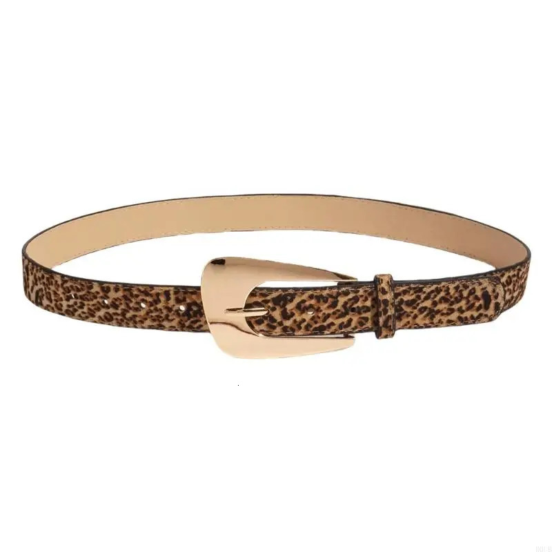 Unique Waist Belt Leopard Print Chain for Cowboy Cowgirl Stylish Buckle Retro Waistband Waist Chain Belt 250617