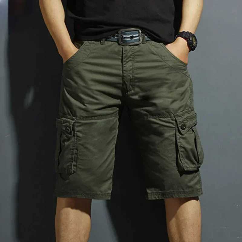 Mens Cargo Shorts Camouflage Bermuda Shorts for Men Combat Solid Camo Homme Designer Harajuku Loose New in Big and Tall Y2k W250621
